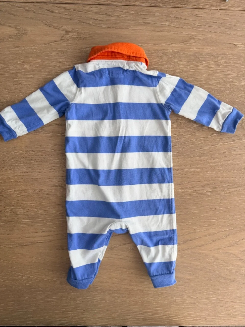 Ralph Lauren Baby Boy Stripe Polo One Piece 6 Mo.